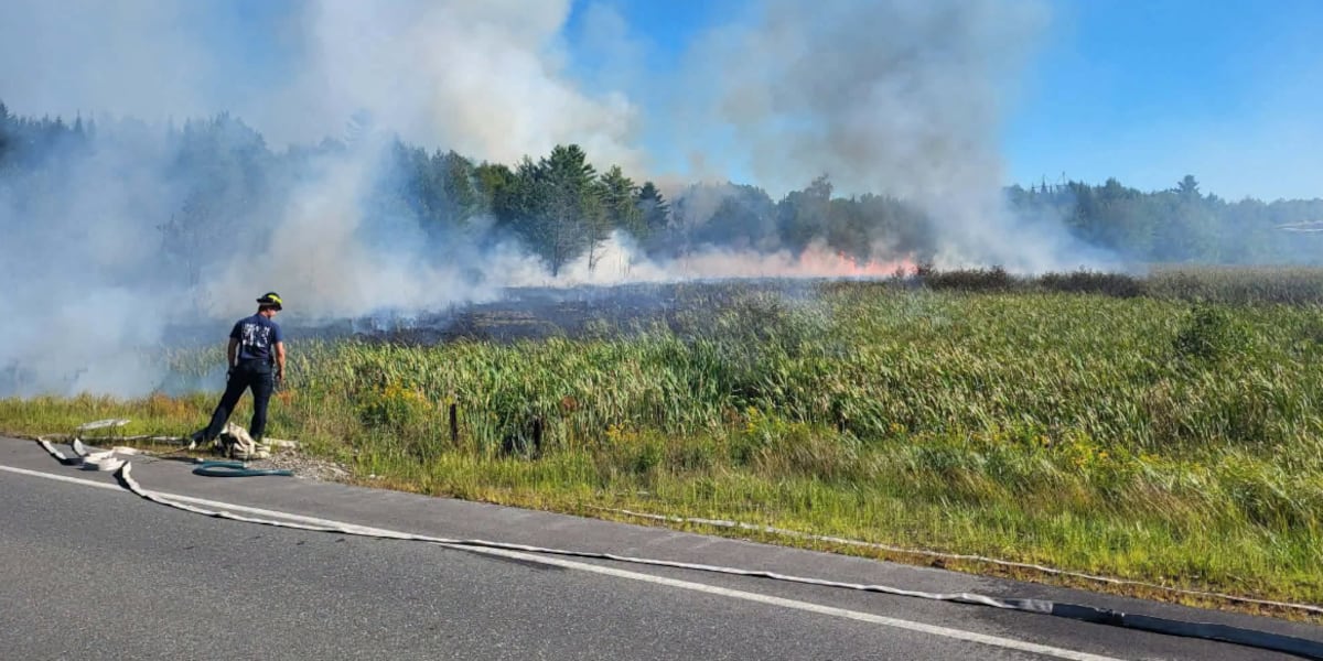 Lincoln firefighters contain two wildland fires Monday