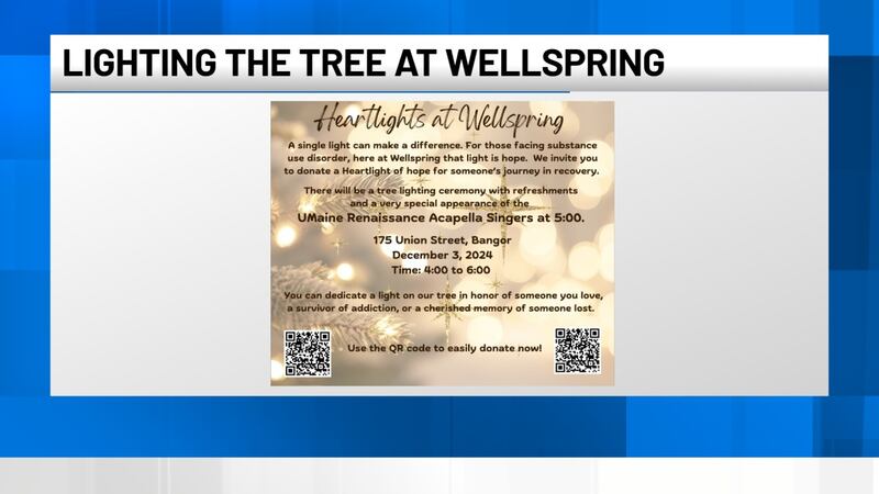 Lighting the Tree at Wellspring