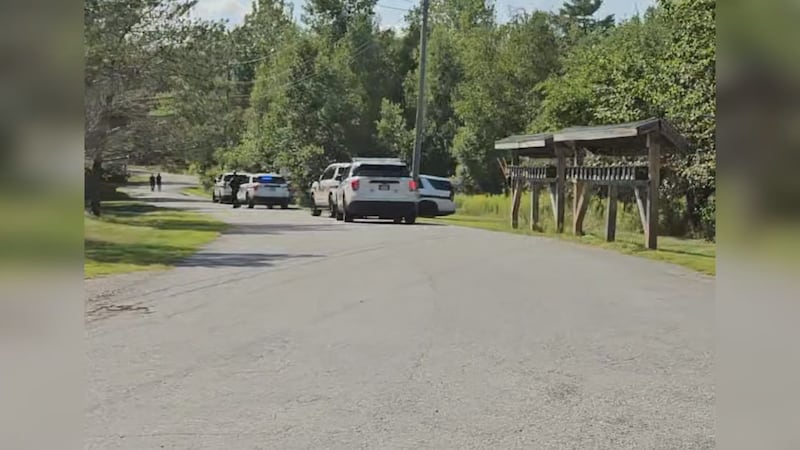 Authorities respond to Maple Lane in Kenduskeag Saturday.