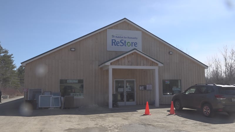 Habitat for Humanity of Waldo County cut the ribbon today on a new rooftop solar system at its...