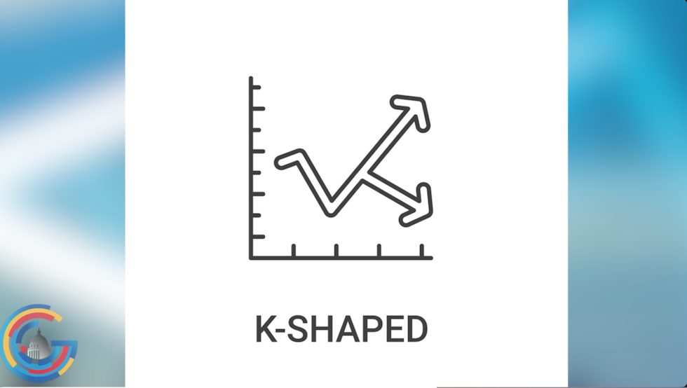 Economists have been describing the "k-shaped" ahead of the midterm elections, to explain the...