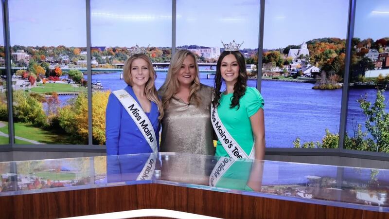 Miss Maine Jennie Daley, Morgan Sturdivant and Miss Maine Teen Eva Benjamin