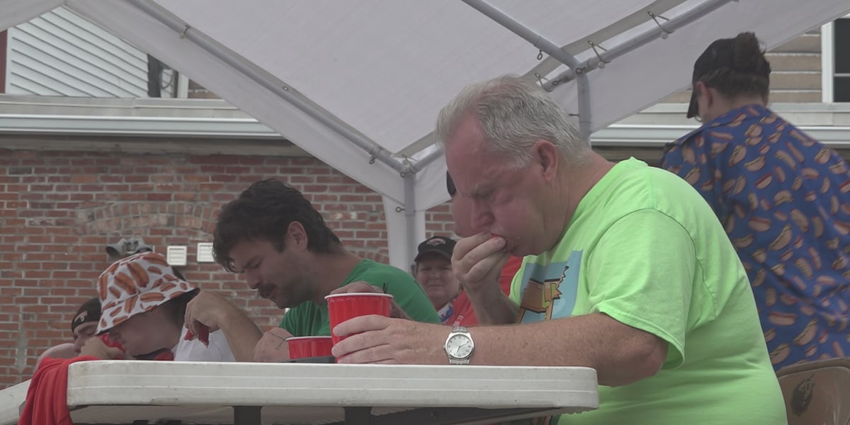 Frankly unbeatable: 67-year-old defends hot dog eating trophy for 4th consecutive year