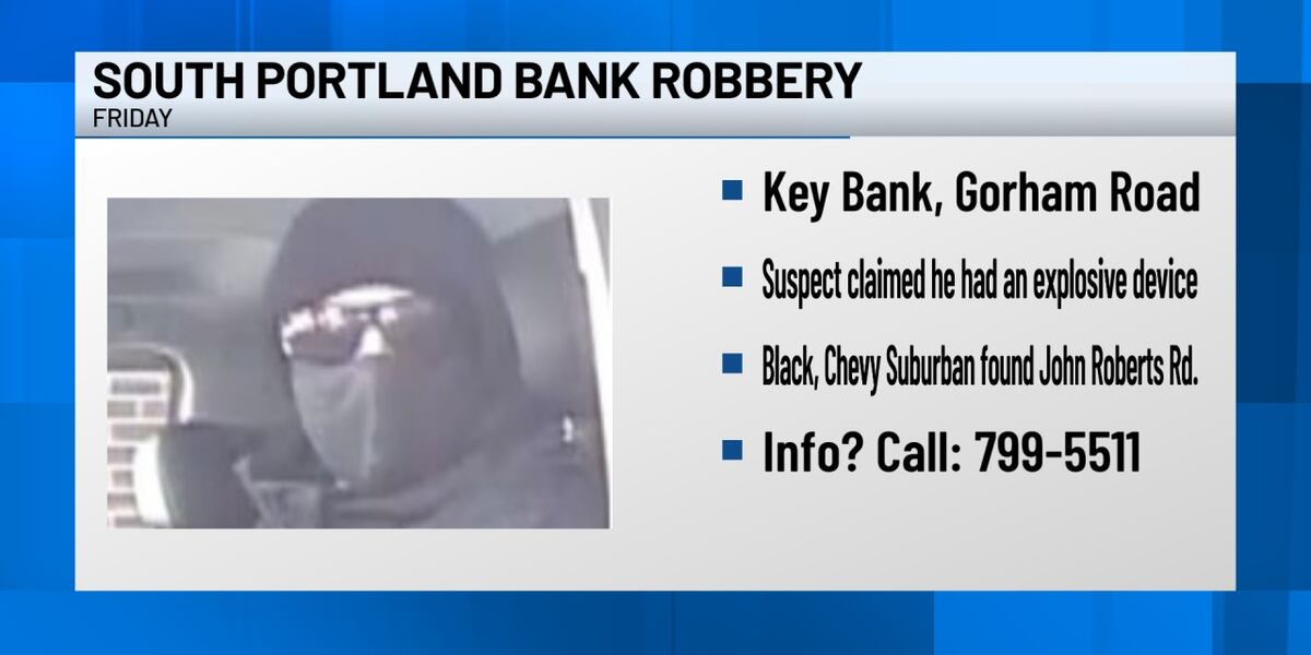 Police searching for suspected bank robber who said he had explosive device