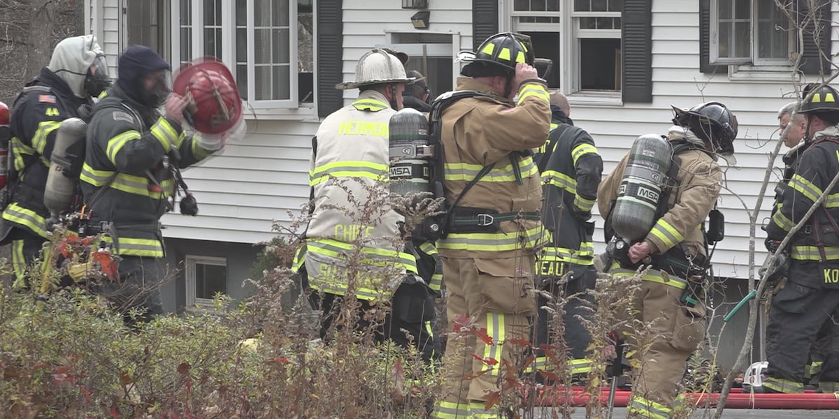 Herman Ranch Fire Firefighter injured, two dogs die in Hermon house fire