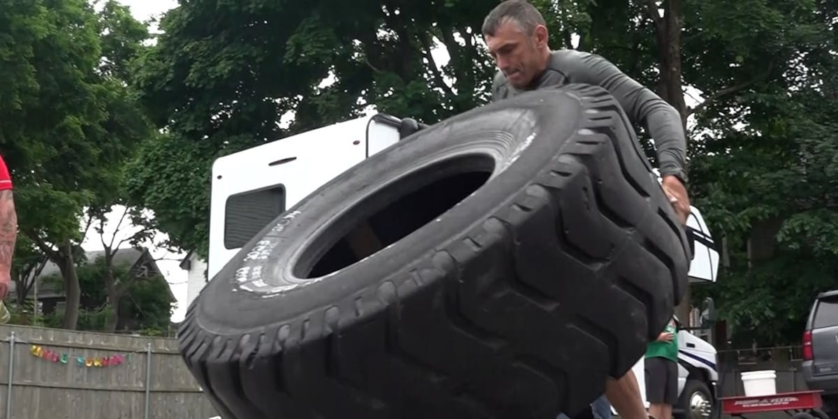 Bangor man will flip a 400-pound tire for a mile to raise money for the Maine Veterans Project