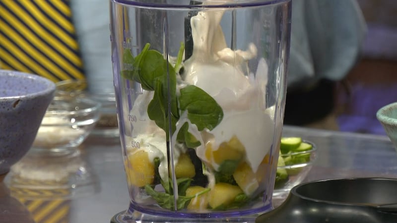 Smoothie in a blender