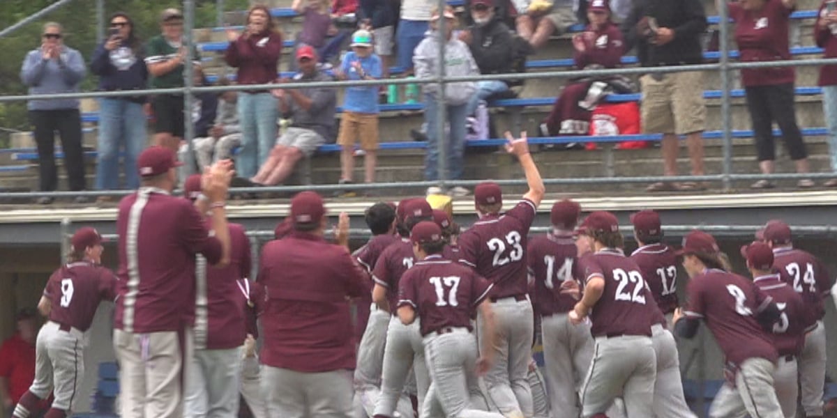 Monmouth Academy celebrates Class C state baseball championship repeat