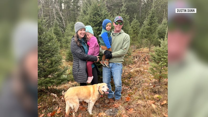 Danny Dunn pictured with his wife, Hannah, and their two children. (Photo courtesy of the Dunn...