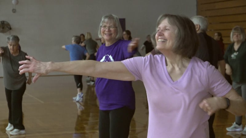 Attendees say the senior fitness class is just as much of a social event as it is a physical one.