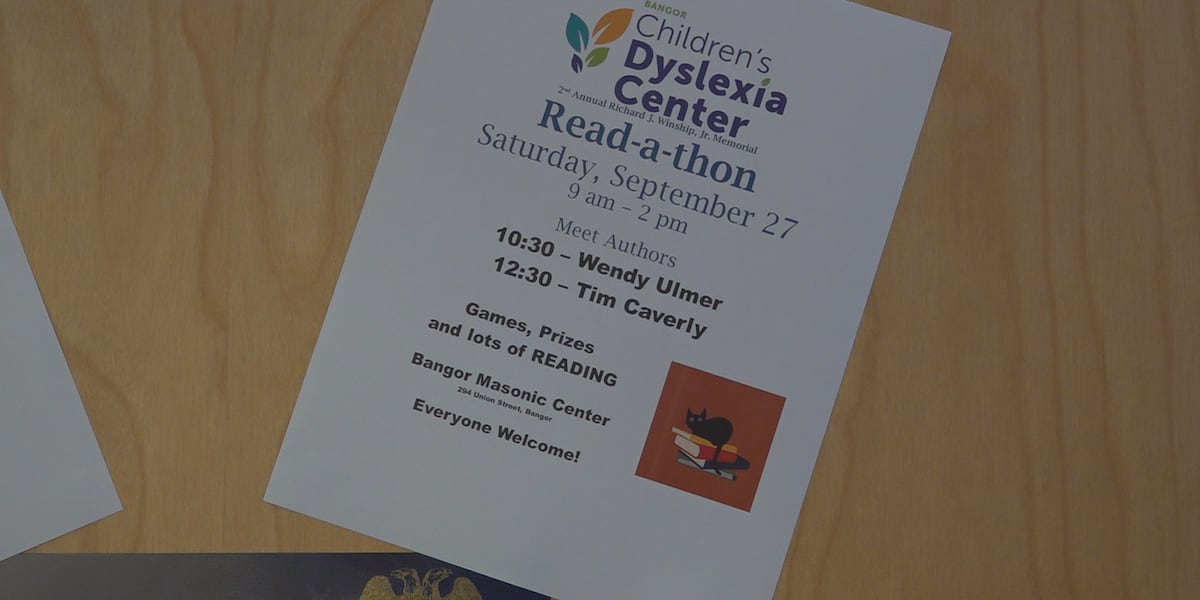 Help support educators at the Bangor Children’s Dyslexia Center for their Read-A-Thon