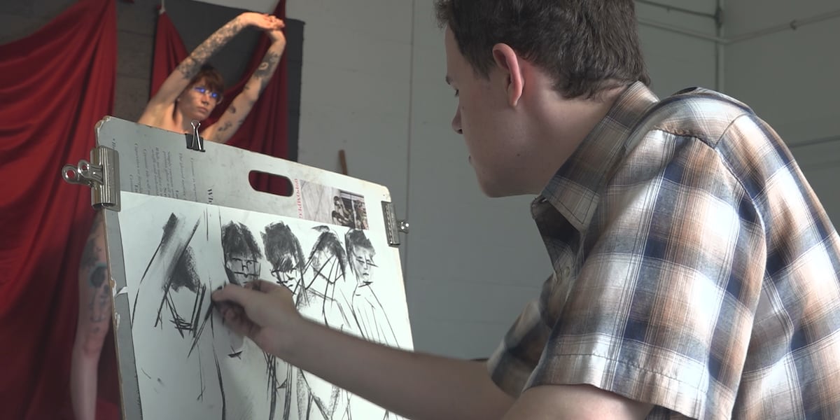 Art comes to life with nude figure drawing class