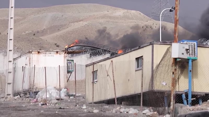 CNN's Fred Pleitgen reports from burning Shahran oil depot in Tehran.