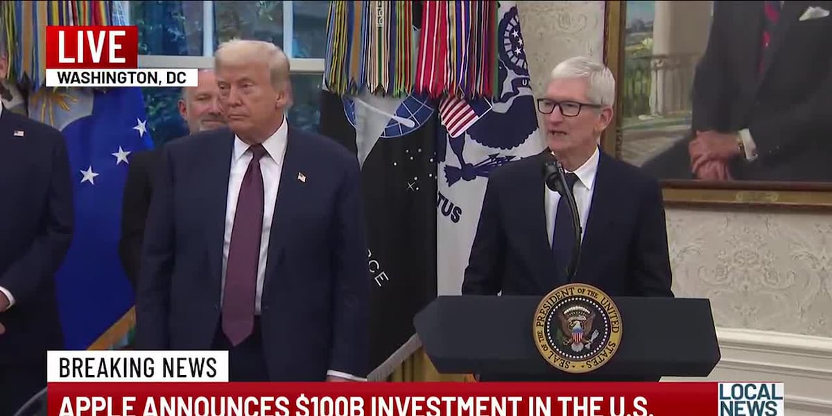 Trump announces Apple investing another $100 billion in US manufacturing
