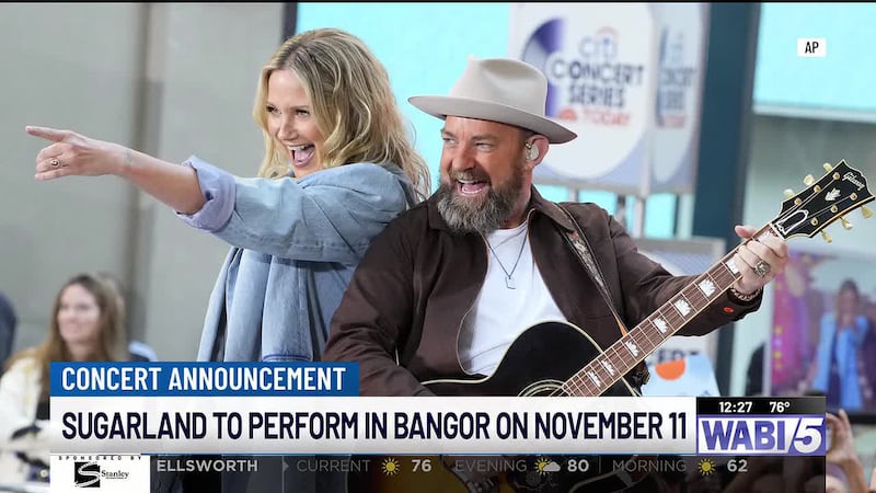 Country duo Sugarland to perform in Bangor