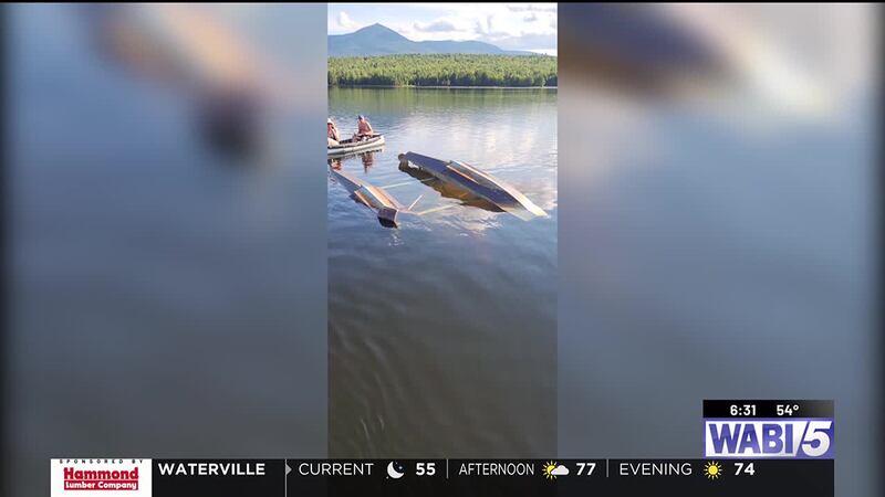Two injured in plane crash on Flagstaff Lake